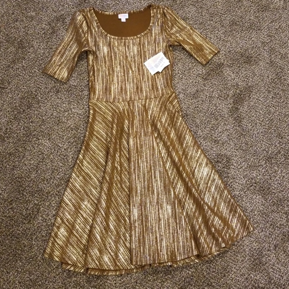 LulaRoe Elegant collection small Nicole dress NWT